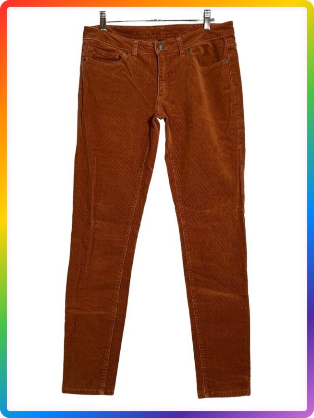 Patagonia Fitted Corduroy Pants SIZE 30x31 Rust Orange Brown Cords
